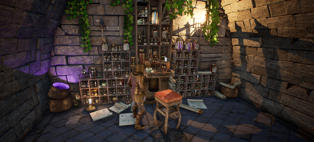 Alchemist interior in Chronicles of Annora