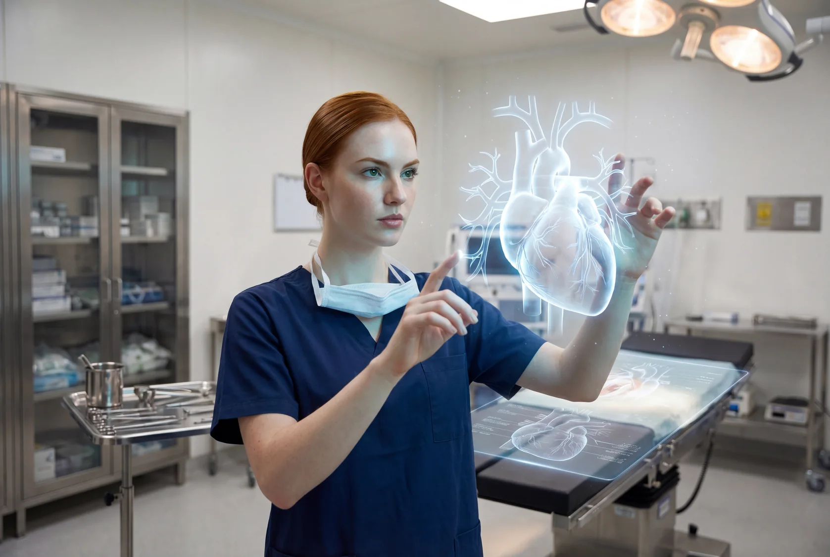 Concept visualization of an instructor-led healthcare training simulation